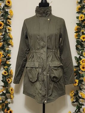 Mossimo Supply Co. Olive Utility Anorak Jacket